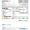 editable template, Mexico Afirme bank account statement PSD template, fully editable