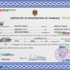 editable template, Moldova marriage certificate PSD template, fully editable