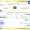 editable template, Myanmar marriage certificate Word and PDF template, completely editable