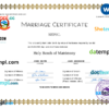 editable template, Nepal marriage certificate Word and PDF template, fully editable