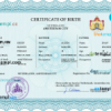 editable template, Netherlands vital record birth certificate PSD template, fully editable