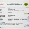 editable template, Niger marriage certificate PSD template, completely editable