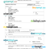 editable template, North Macedonia vital record birth certificate Word and PDF template, completely editable