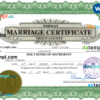 editable template, Norway marriage certificate Word and PDF template, fully editable