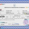 editable template, Palau marriage certificate PSD template, completely editable