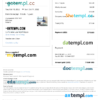 editable template, Panama Airbnb booking confirmation Word and PDF template