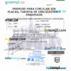 editable template, Mexico Permiso Para Circular Sin Placas PSD template, fully editable