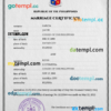 editable template, Philippines marriage certificate PSD template, completely editable
