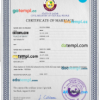 editable template, Qatar marriage certificate PSD template, completely editable