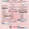 editable template, ROMANIA vital record marriage certificate PSD template