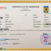 editable template, Romania marriage certificate PSD template, fully editable