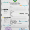 editable template, Salvador vital record birth certificate PSD template