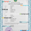 editable template, Salvador marriage certificate PSD template, fully editable