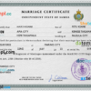 editable template, Samoa marriage certificate PSD template, completely editable