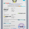 editable template, Sao Tome and Principe marriage certificate PSD template, completely editable