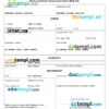 editable template, Saudi Arabia birth certificate Word and PDF template, completely editable