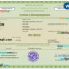 editable template, # green universal marriage certificate Word and PDF template, fully editable