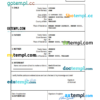 editable template, Thailand vital record birth certificate Word and PDF template, completely editable