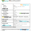 editable template, Ethiopia vital record birth certificate Word and PDF template, completely editable