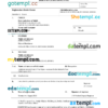 editable template, Serbia birth certificate Word and PDF template, completely editable
