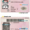 editable template, Singapore identity card PSD template, completely editable