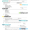 editable template, Slovakia birth certificate Word and PDF template, completely editable