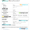 editable template, Somalia birth certificate Word and PDF template, completely editable