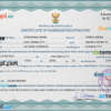 editable template, South Africa marriage certificate PSD template, completely editable