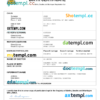 editable template, Sri Lanka vital record birth certificate Word and PDF template, completely editable