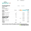 editable template, Switzerland UBS bank statement, Word and PDF template