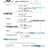 editable template, Switzerland vital record birth certificate Word and PDF template, completely editable