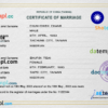 editable template, Taiwan marriage certificate PSD template, fully editable