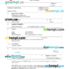 editable template, Turkey birth certificate Word and PDF template, completely editable
