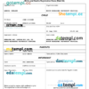 editable template, United Kingdom vital record birth certificate Word and PDF template, completely editable