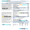 editable template, USA Maryland Potomac Edison utility bill, Word and PDF template, 2 pages