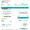 editable template, USA Siemens invoice template in Word and PDF format, fully editable