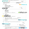editable template, Ukraine birth certificate Word and PDF template, completely editable