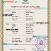 editable template, Ukraine marriage certificate PSD template, fully editable