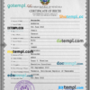 editable template, Venezuela vital record birth certificate PSD template