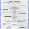 editable template, # acute project universal marriage certificate PSD template, completely editable