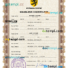 editable template, # ceremony universal marriage certificate PSD template, fully editable