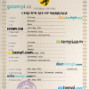 editable template, # story universal marriage certificate PSD template, completely editable