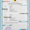 editable template, # cherish universal marriage certificate PSD template, fully editable