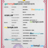 editable template, # delight universal marriage certificate PSD template, completely editable