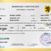 editable template, # destiny universal marriage certificate PSD template, completely editable