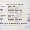 editable template, # fine universal marriage certificate PSD template, fully editable