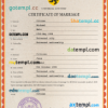 editable template, # grace universal marriage certificate PSD template, fully editable