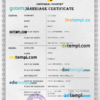 editable template, # joy universal marriage certificate PSD template, completely editable