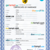 editable template, # lensman universal marriage certificate PSD template, completely editable