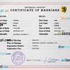 editable template, # micro universal marriage certificate PSD template, fully editable